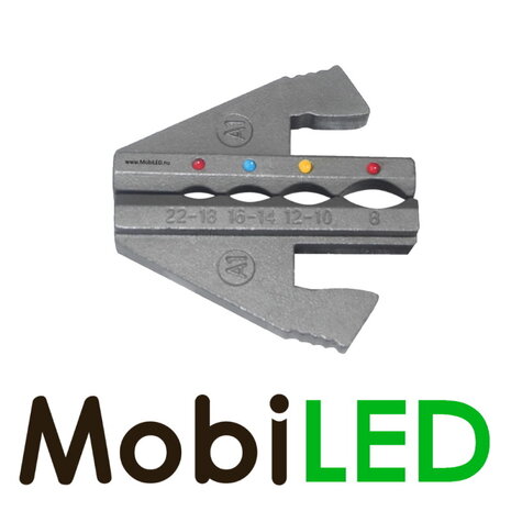 Matrice pour connecteurs bout à bout thermorétractables rouges, bleus et jaunes Matrice pour connecteurs bout à bout thermorétractables rouges, bleus et jaunes