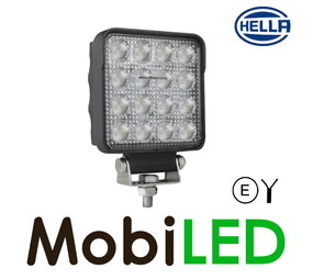Hella S2500 Lampe de travail 25W carrée E-marque