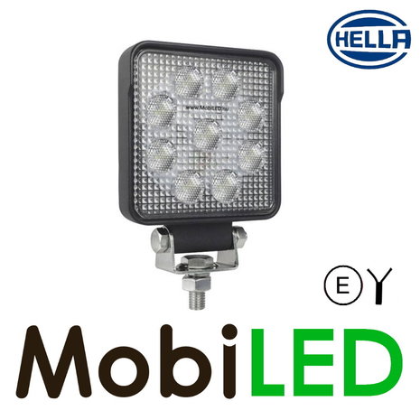Hella Hella S1500 Werklamp 15W vierkant E-keur Hella Hella S1500 Werklamp 15W vierkant E-keur