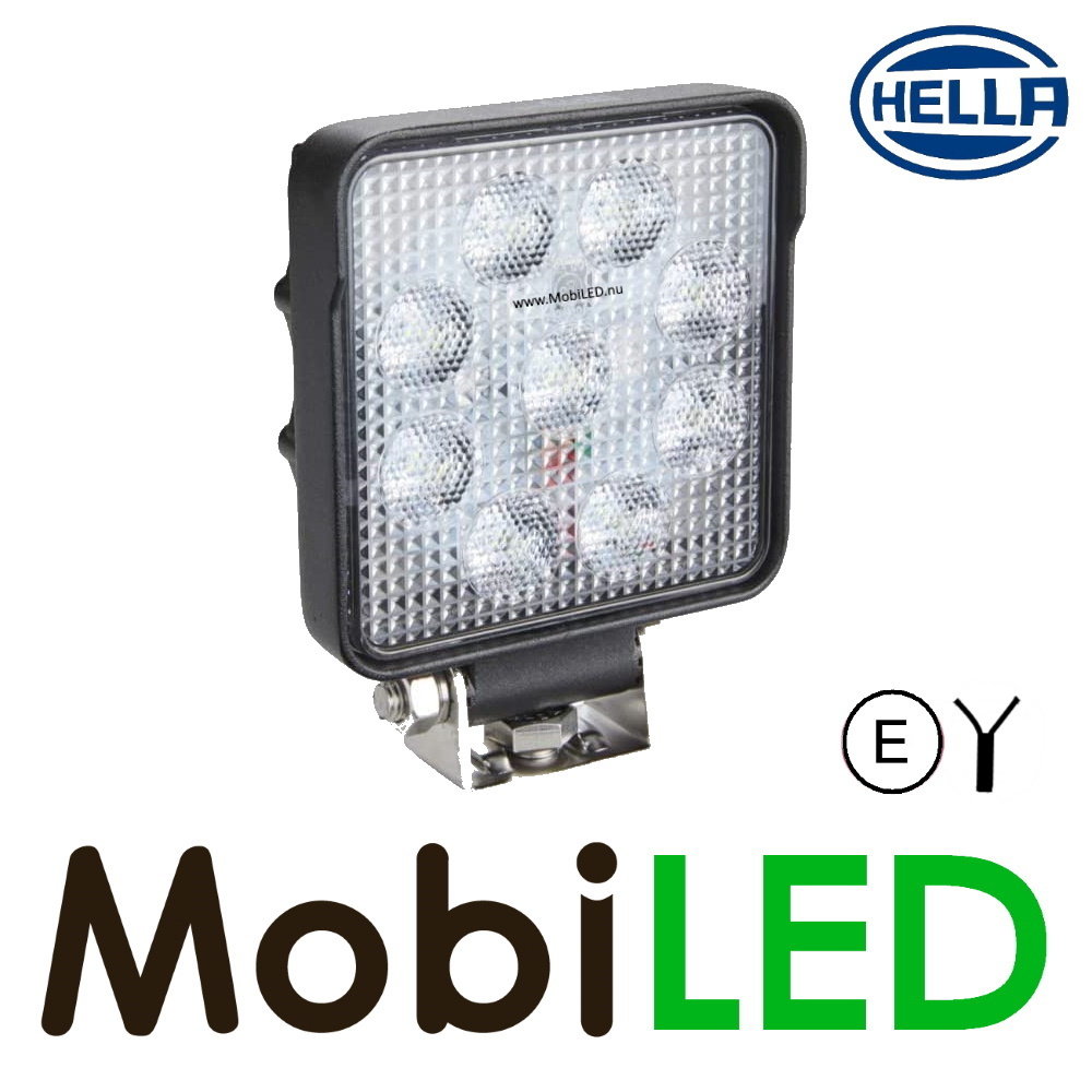 Hella Hella S1500 Werklamp 15W vierkant E-keur Hella Hella S1500 Werklamp 15W vierkant E-keur