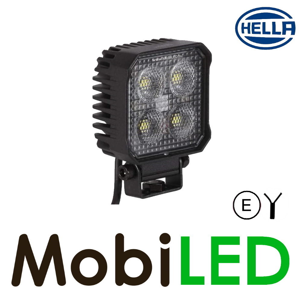 Hella Hella TS1700 Werklamp 24W vierkant 3m kabel E-keur Hella Hella TS1700 Werklamp 24W vierkant 3m kabel E-keur