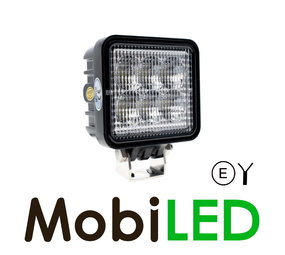 Lampe de travail / lampe de recul 18W carrée E-marque Lampe de travail / lampe de recul 18W carrée E-marque