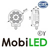 Hella Hella TR3000 Werklamp 31W rond E-keur Hella Hella TR3000 Werklamp 31W rond E-keur