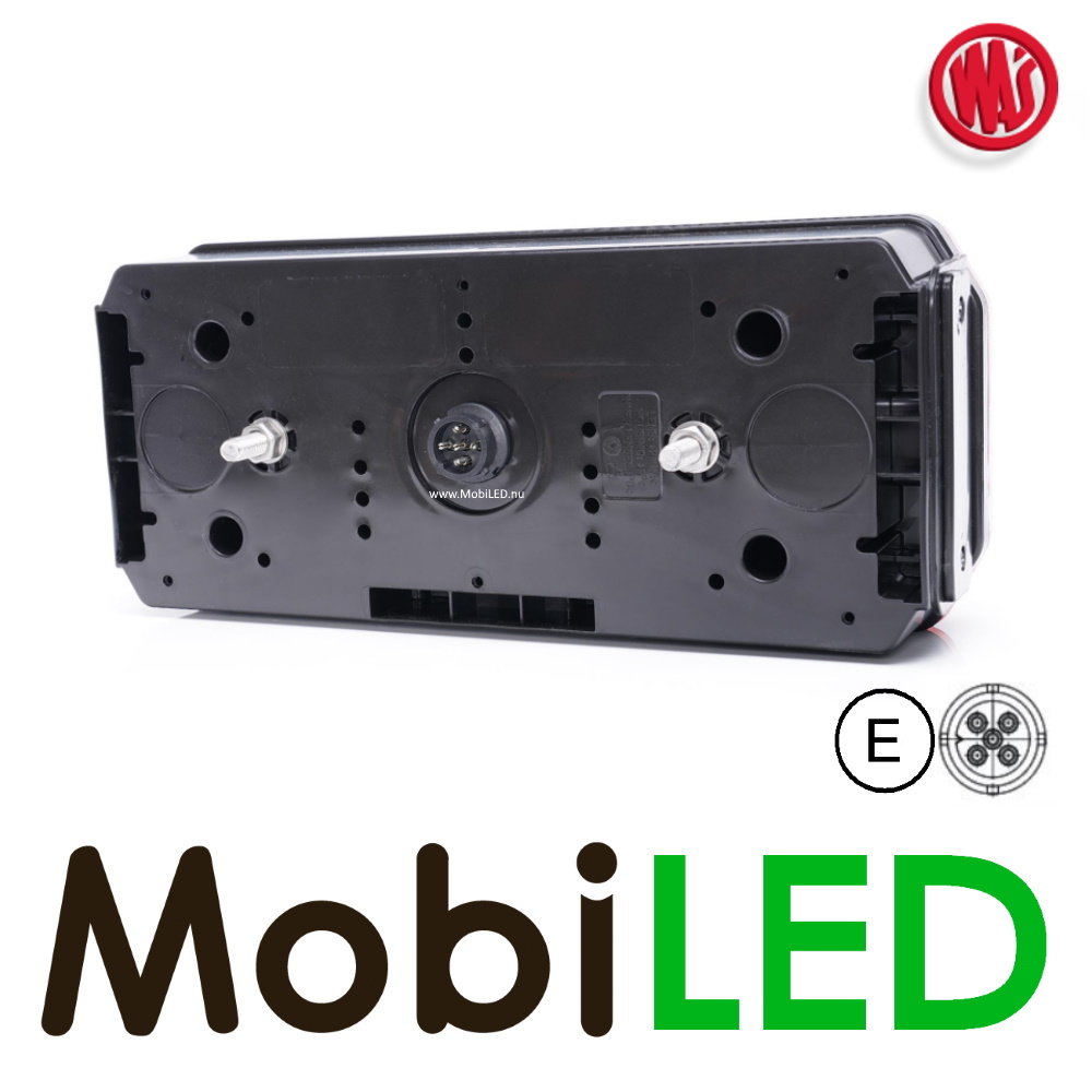 WAS Achterlicht 4 functies reflector links 12-24V E-keur WAS Achterlicht 4 functies reflector links 12-24V E-keur