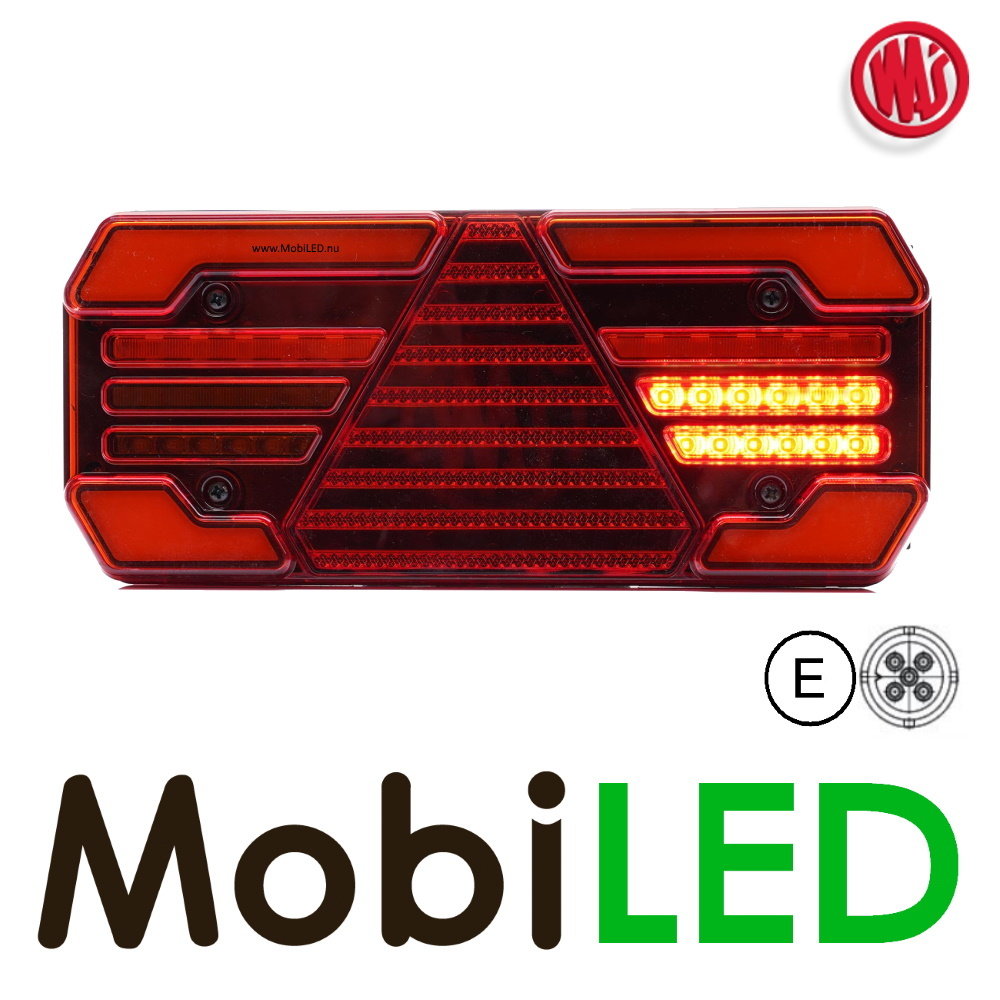 WAS WAS Achterlicht 4 functies reflector rechts 12-24V E-keur WAS WAS Achterlicht 4 functies reflector rechts 12-24V E-keur