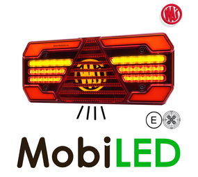 WAS Rear light 5 functions bayonet NEON look right