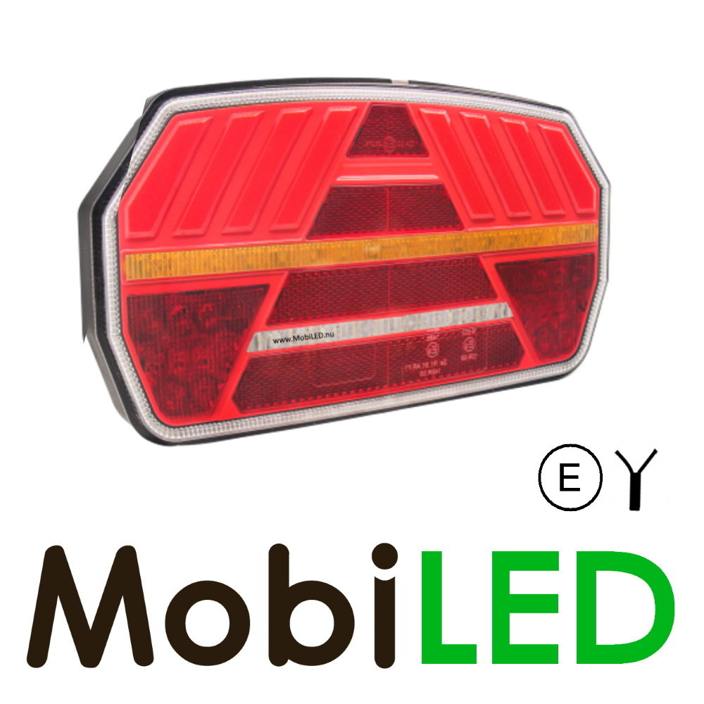 Rear light 5 functions reflector left E-mark