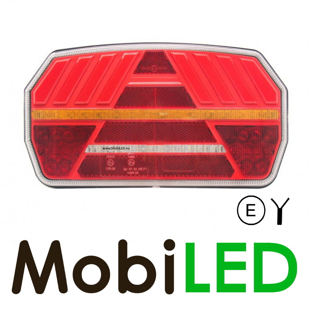 Rear light 5 functions reflector left E-mark