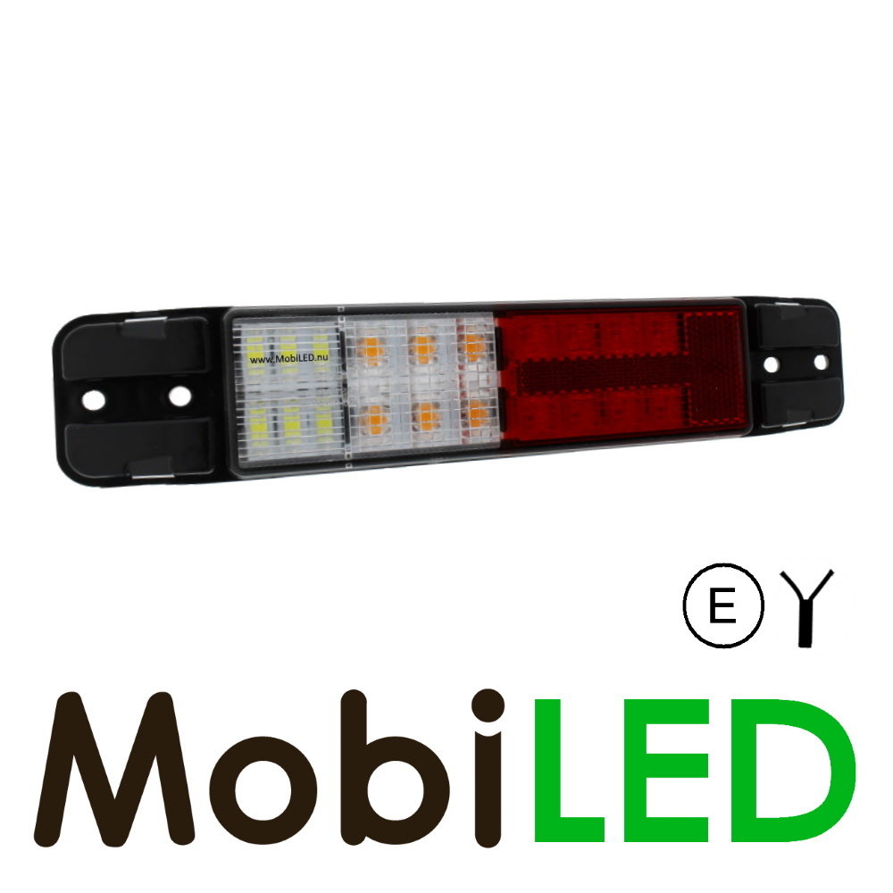 Slimline Feu arrière 12–24 volts 4 fonctions E-marque Slimline Feu arrière 12–24 volts 4 fonctions E-marque