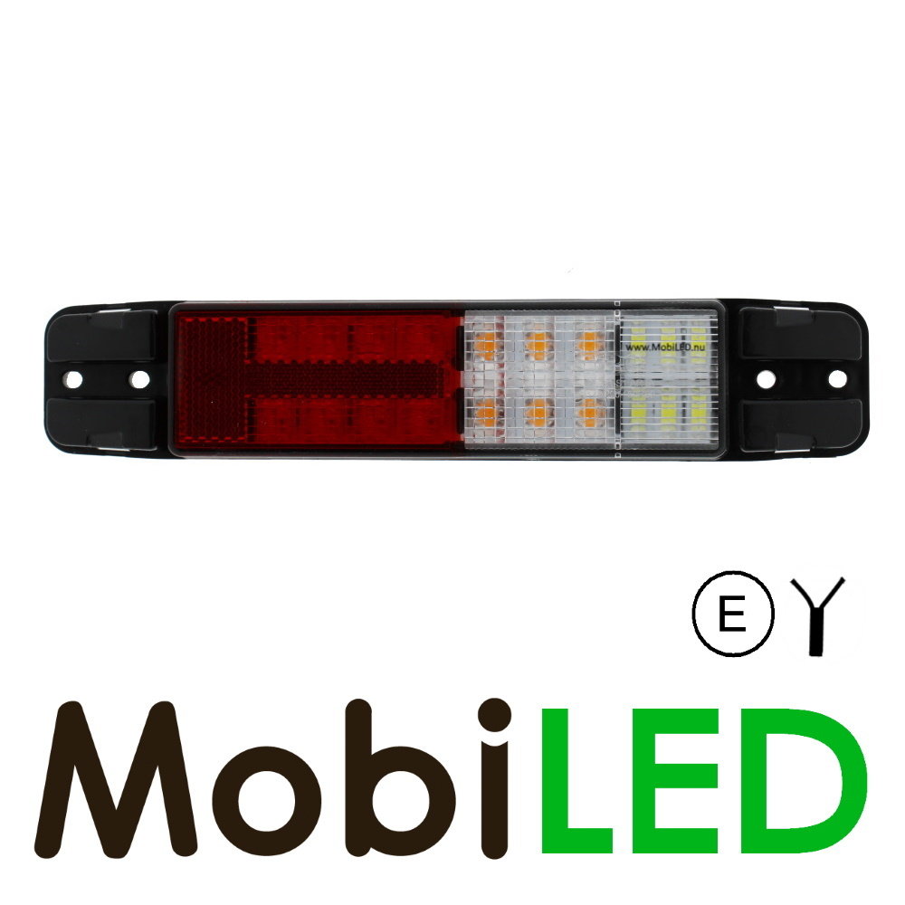 Slimline Feu arrière 12–24 volts 4 fonctions E-marque Slimline Feu arrière 12–24 volts 4 fonctions E-marque