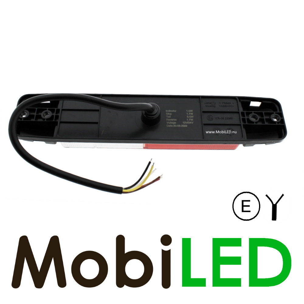 Slimline Rear light 12-24 volts 4 functions E-mark Slimline Rear light 12-24 volts 4 functions E-mark