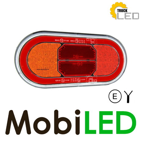 TruckLED Feu arrière 12–24 volts 3 fonctions E-marque TruckLED Feu arrière 12–24 volts 3 fonctions E-marque