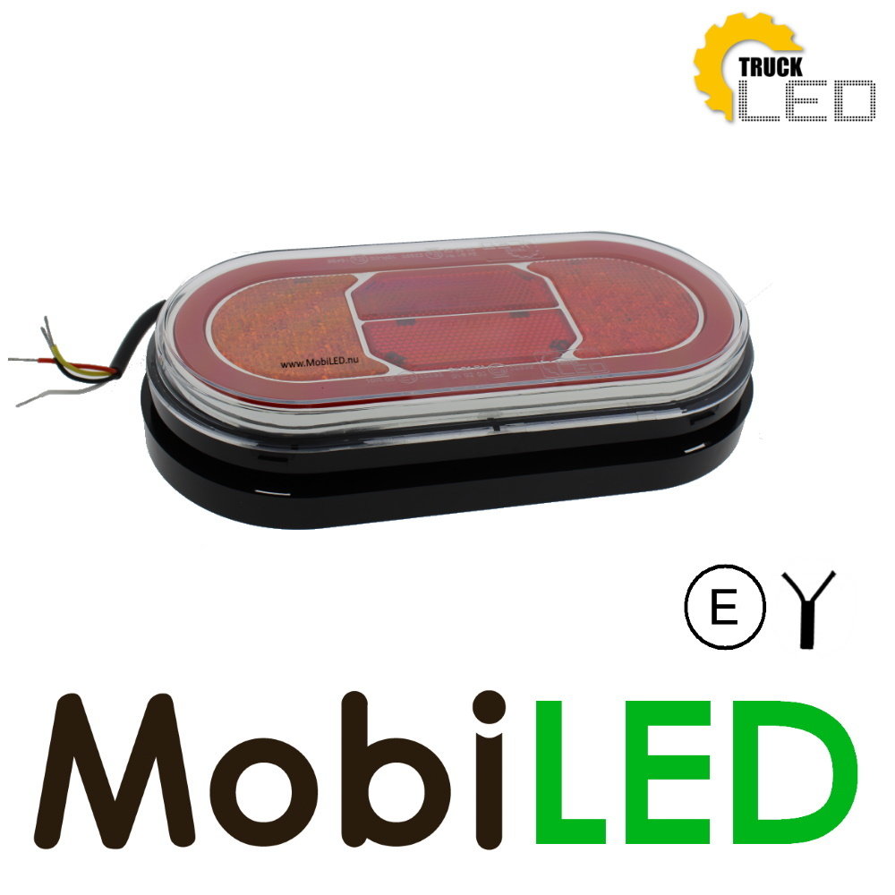 TruckLED Feu arrière 12–24 volts 3 fonctions E-marque TruckLED Feu arrière 12–24 volts 3 fonctions E-marque