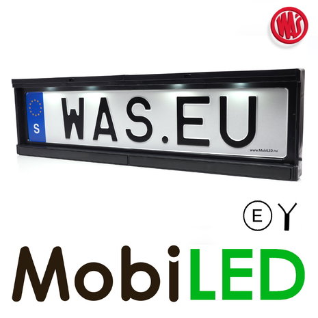 WAS License plate with lighting 1 function