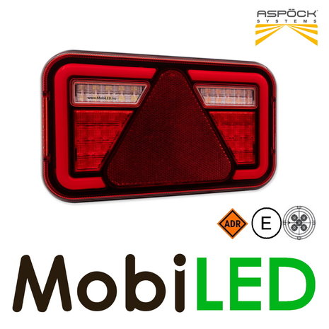 Aspöck Aspock MultiLed IV Rear light 4 functions reflector left 12-24V E-mark, 5 pin bayonet connector Aspöck Aspock MultiLed IV Rear light 4 functions reflector left 12-24V E-mark, 5 pin bayonet connector