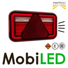 Aspöck Aspock MultiLed IV Rear light 5 functions reflector left 12-24V E-mark, 5 pin bayonet connector