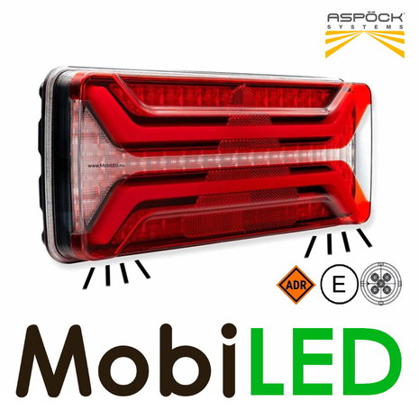 Aspöck AgriLED II Feu arrière 4 fonctions réflecteur universel 12V E-marque
