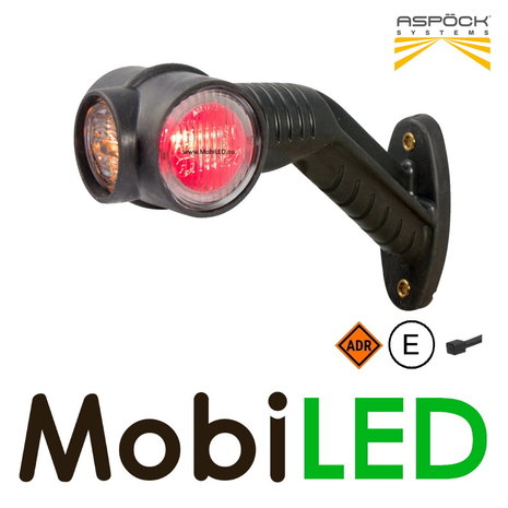 Aspöck Superpoint III schuin model Links  E-keur rood/amber/wit 12 volt Aspöck Superpoint III schuin model Links  E-keur rood/amber/wit 12 volt