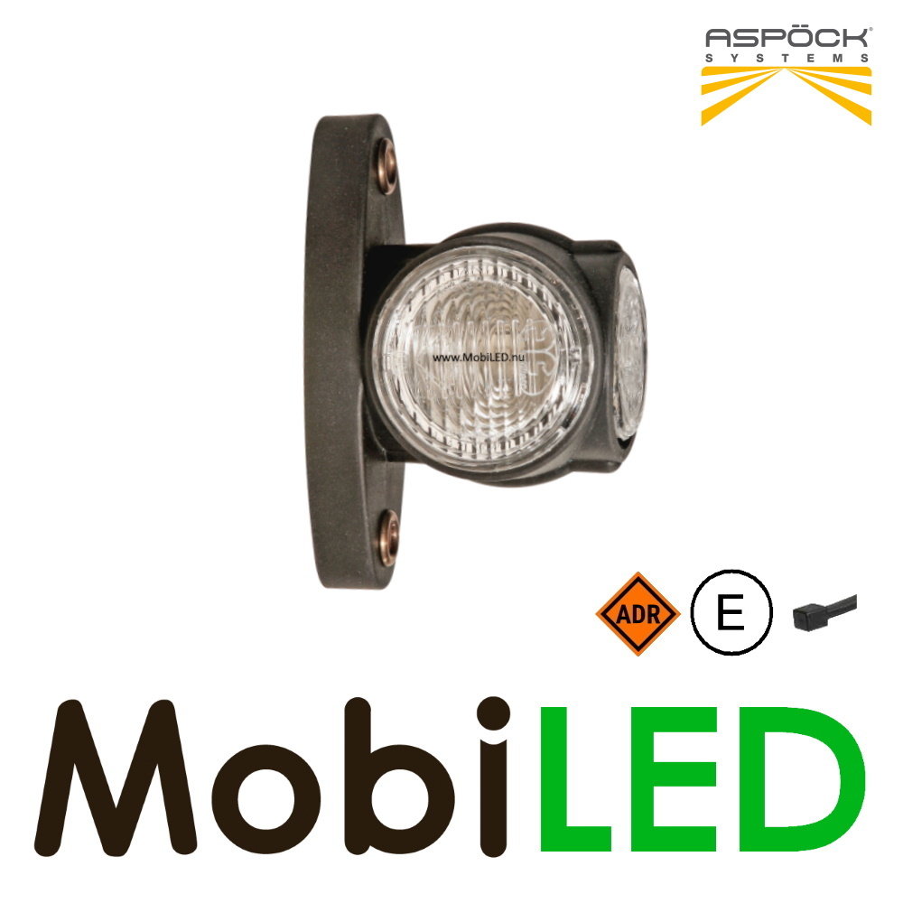 Aspöck Superpoint III short model universal E-mark red/amber/white 12 volts Aspöck Superpoint III short model universal E-mark red/amber/white 12 volts