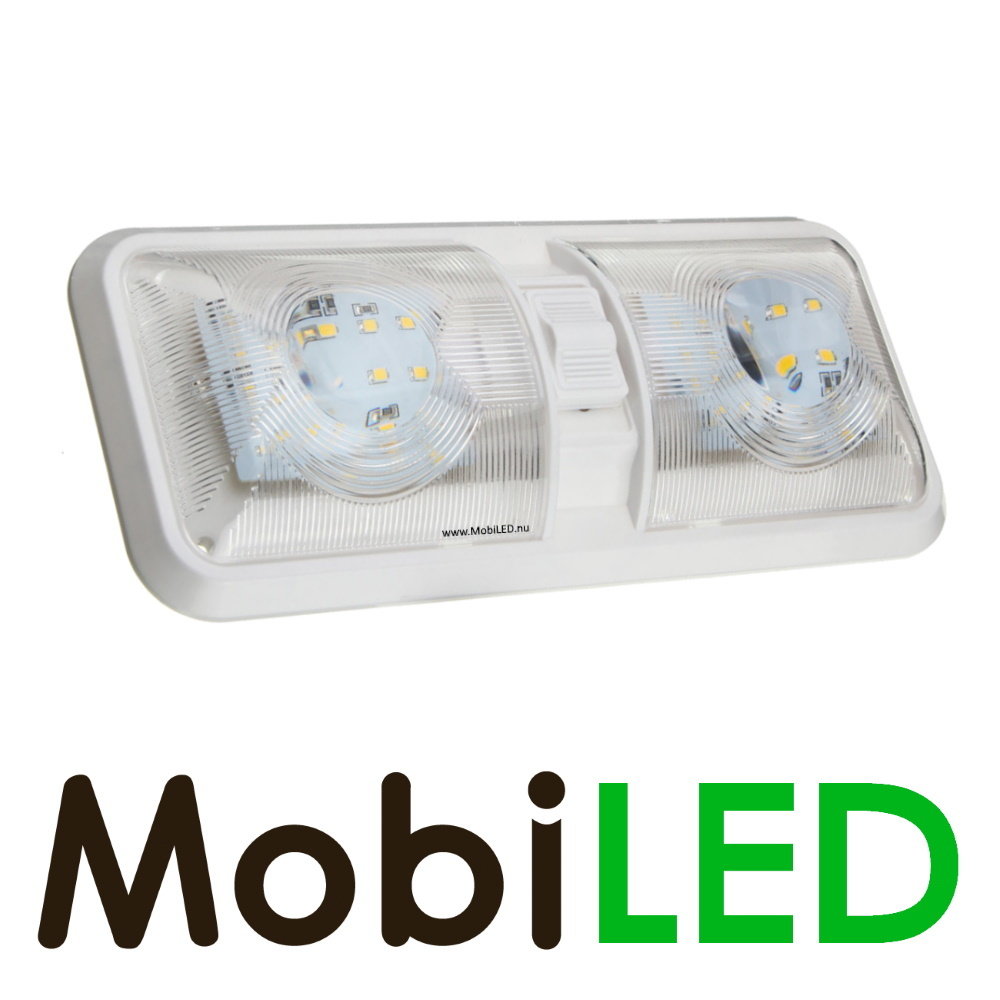 Dubbele interieurverlichting met schakelaar 12 volt Dubbele interieurverlichting met schakelaar 12 volt