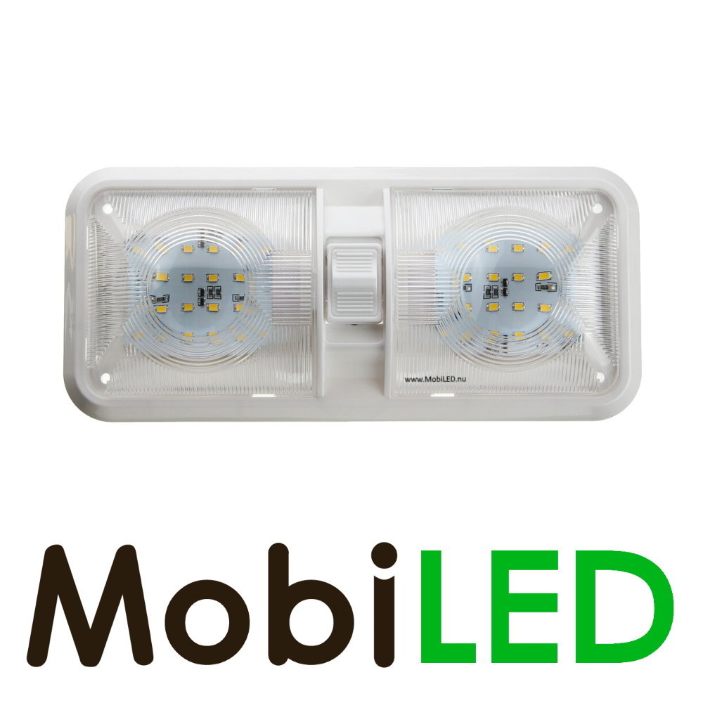 Dubbele interieurverlichting met schakelaar 12 volt Dubbele interieurverlichting met schakelaar 12 volt