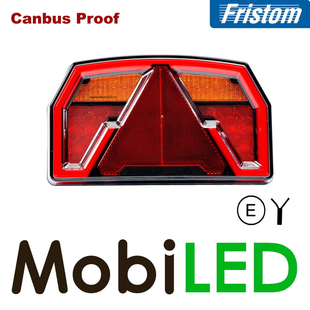 Fristom Feu arrière 3 fonctions réflecteur universel 12V E-marque Fristom Feu arrière 3 fonctions réflecteur universel 12V E-marque