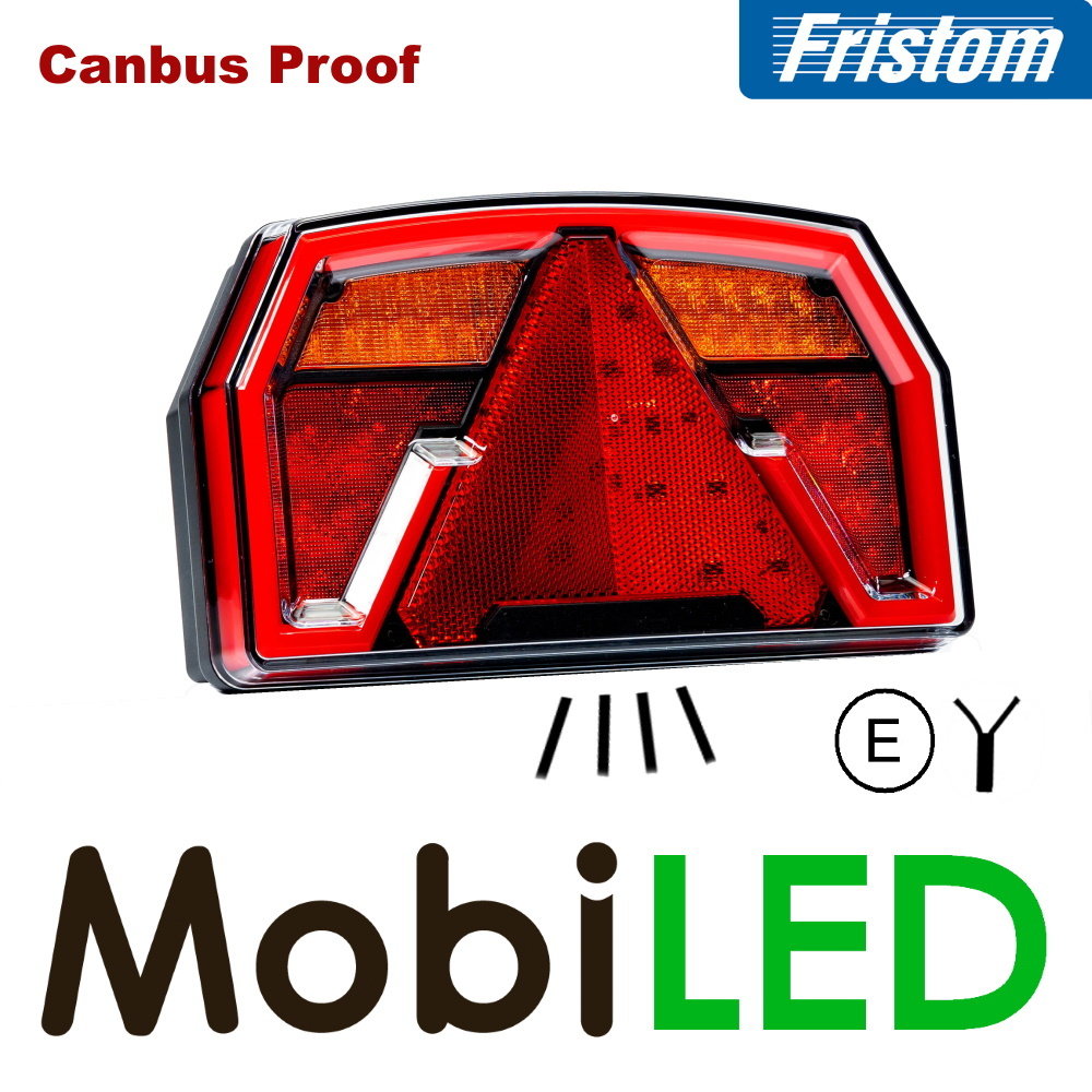 Fristom Rear light 4 functions reflector universal 12V E-mark
