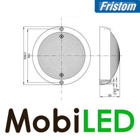 Fristom Eclairage intérieur avec interrupteur blanc 12-36 volts Fristom Eclairage intérieur avec interrupteur blanc 12-36 volts