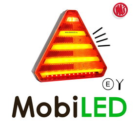 WAS Rear light 4 functions, reflector, license plate Left