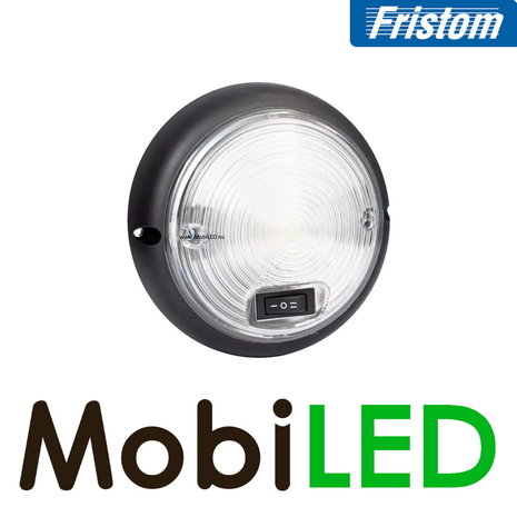 Fristom Interior lighting with switch black 12-36 volts