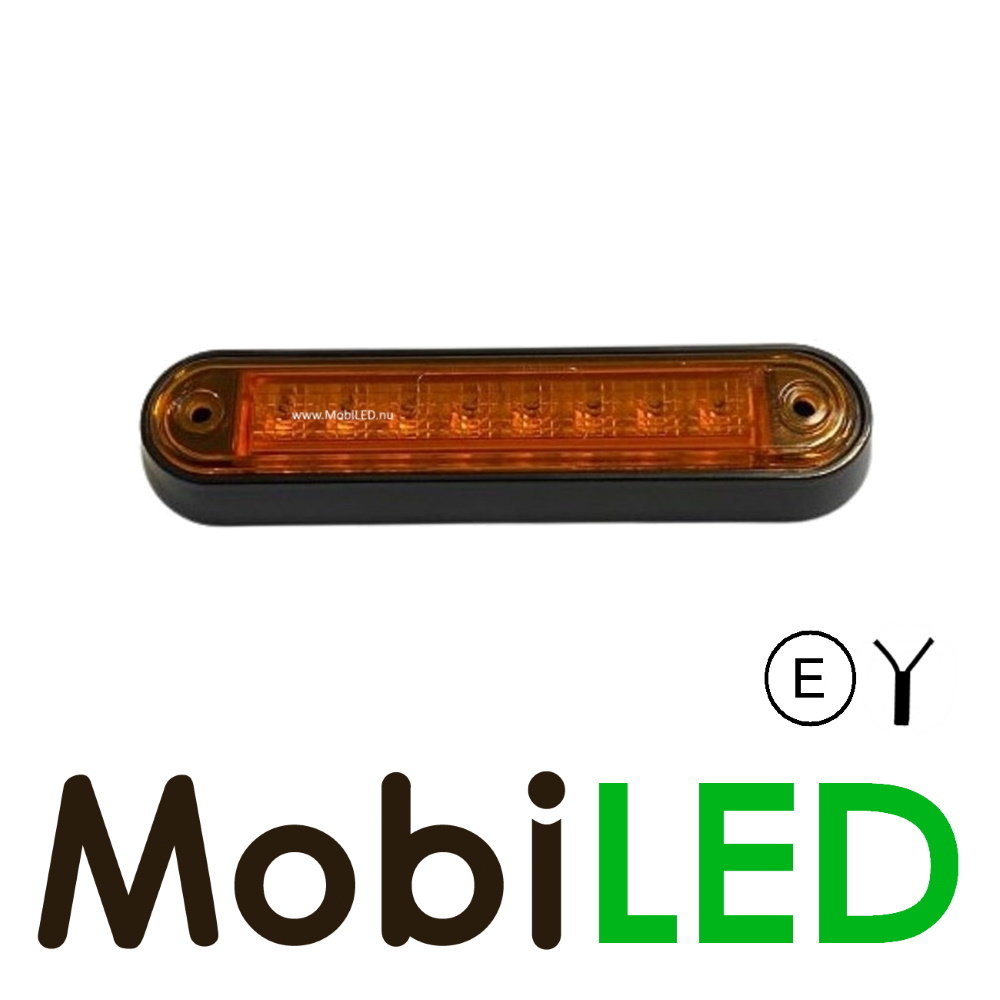 Contour lighting Amber flat mounting 12-24 volts E-mark Contour lighting Amber flat mounting 12-24 volts E-mark