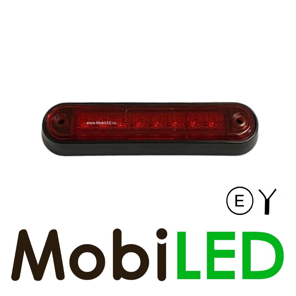 Contour verlichting rood platte montage 12-24 volt E-keur