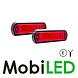 Contour lighting Red flat mounting 12-24 volts E-mark 2 pieces Contour lighting Red flat mounting 12-24 volts E-mark 2 pieces