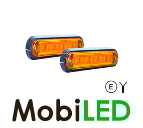 Contour verlichting amber platte montage 2 stuks