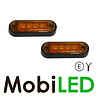 Éclairage de contour ambre montage plat 12-24 volts E-mark Éclairage de contour ambre montage plat 12-24 volts E-mark
