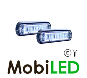 Contour verlichting wit platte montage 2 stuks