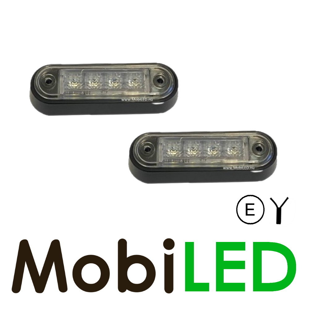 Contour verlichting wit platte montage 12-24 volt E-keur Contour verlichting wit platte montage 12-24 volt E-keur