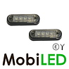 Éclairage de contour blanc montage plat 12-24 volts E-marque Éclairage de contour blanc montage plat 12-24 volts E-marque