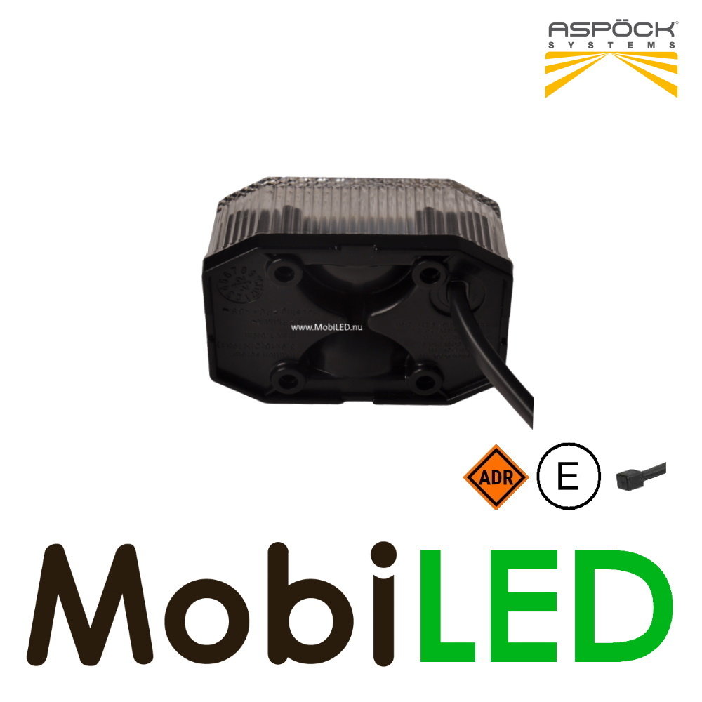 Aspöck Aspöck marquage latéral bloc blanc - rouge