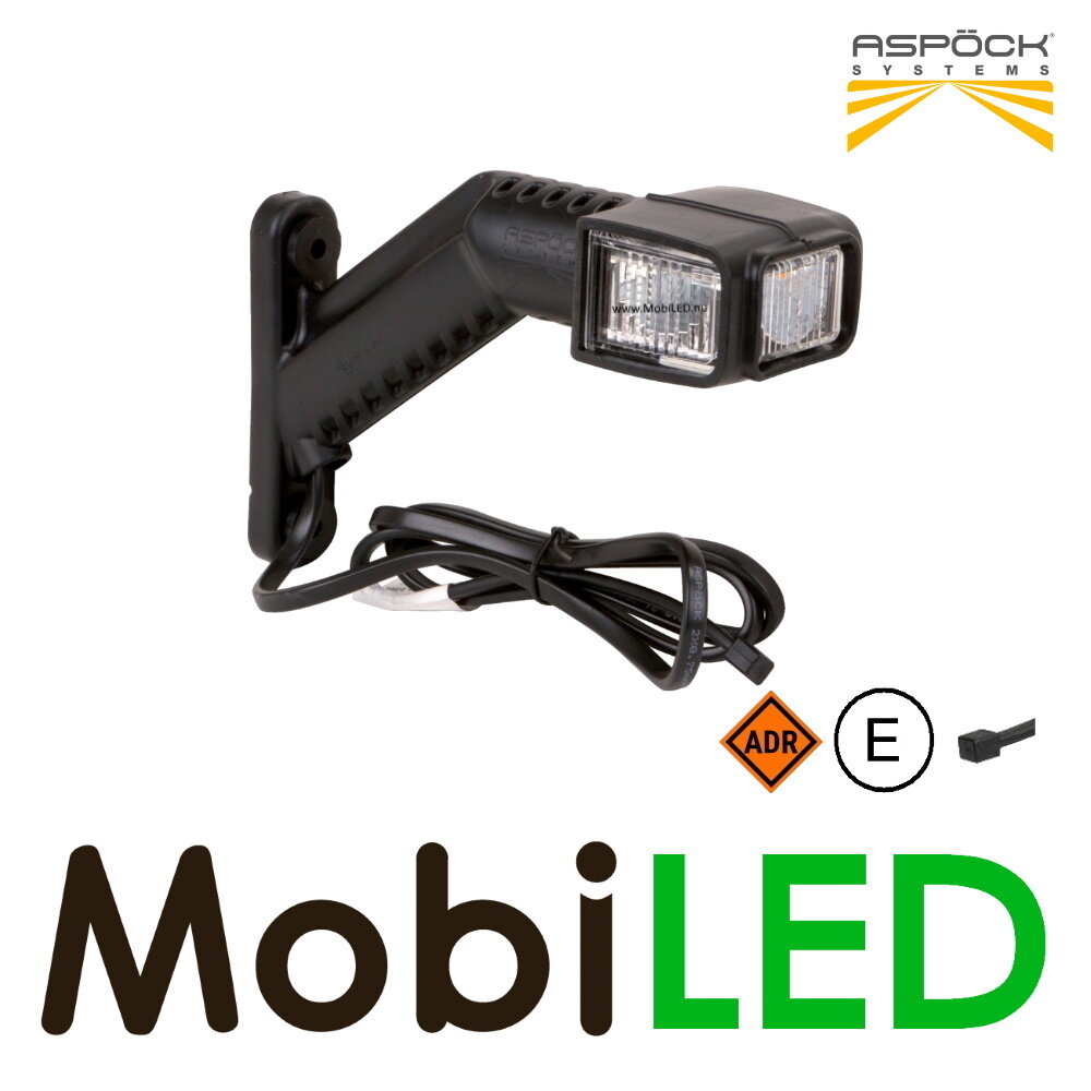 Aspöck Superpoint IV schuin model Links E-keur rood/amber/wit 12-24 volt Aspöck Superpoint IV schuin model Links E-keur rood/amber/wit 12-24 volt