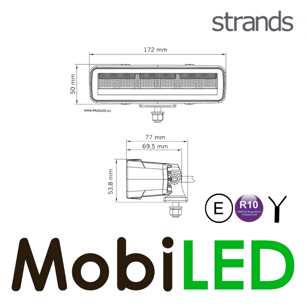 Strands Strands Siberia MO achterlicht 4 functies 10-32V Strands Strands Siberia MO achterlicht 4 functies 10-32V