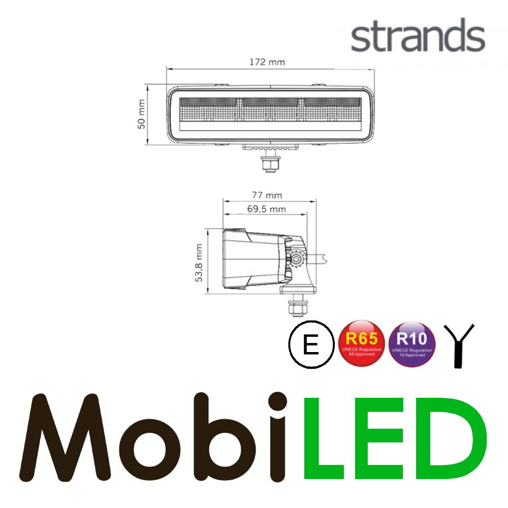 Strands Strands Siberia MO rear light 4 functions 10-32V E-mark