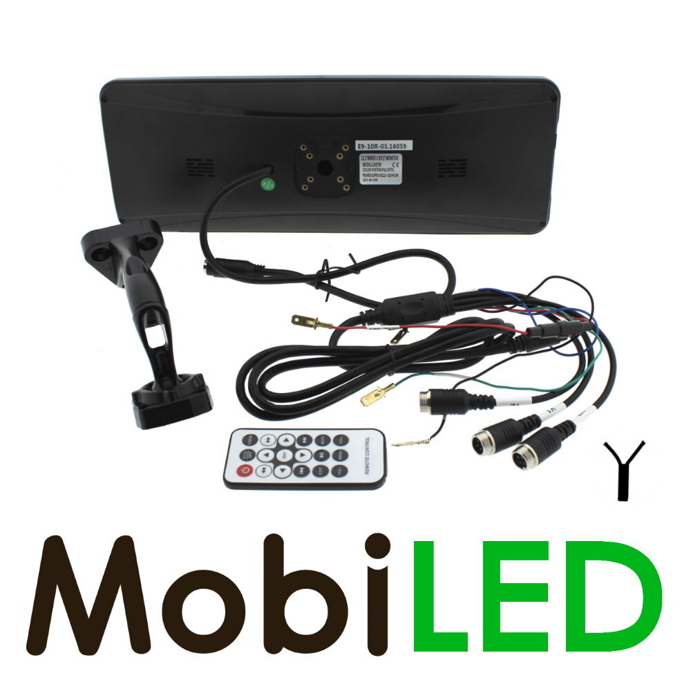 Split screen monitor 12" for wired camera's Split screen monitor 12" for wired camera's