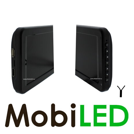 Split screen monitor 12" for wired camera's Split screen monitor 12" for wired camera's