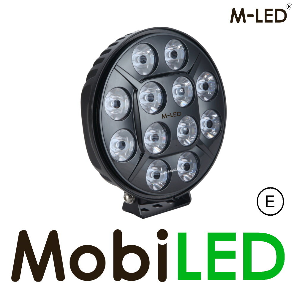 M-LED M-LED Projecteur 60W 7" Noir avec DRL E-marque