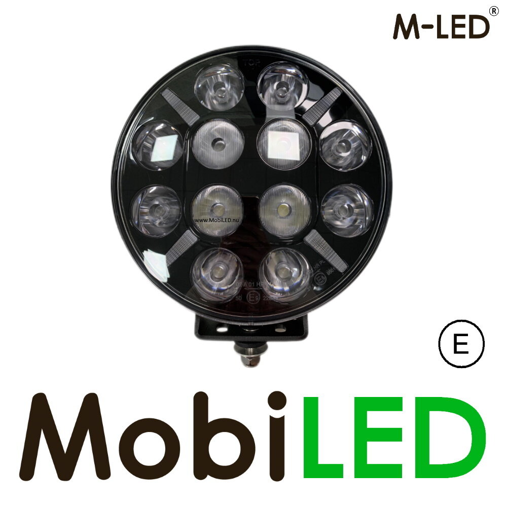 M-LED M-LED Spotlight 60W 7" Black with DRL E-mark