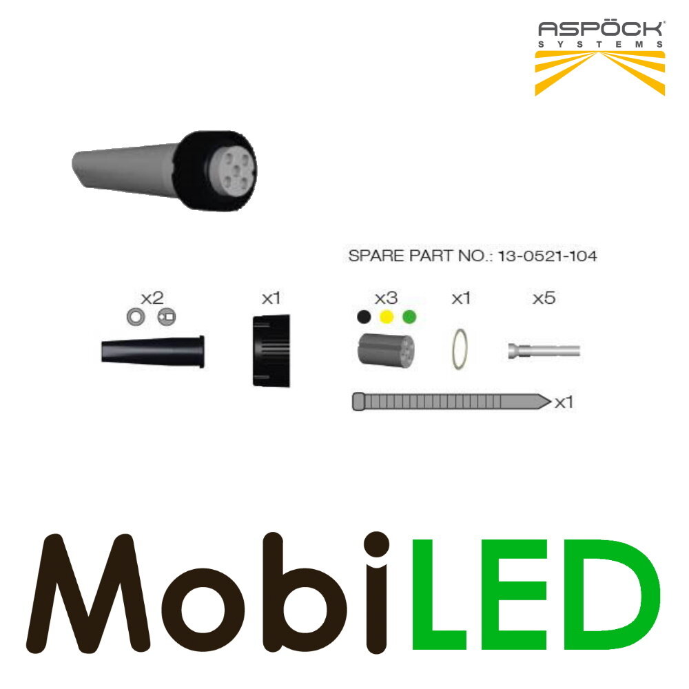 Aspöck Aspock 5 pin bayonet female connector Aspöck Aspock 5 pin bayonet female connector