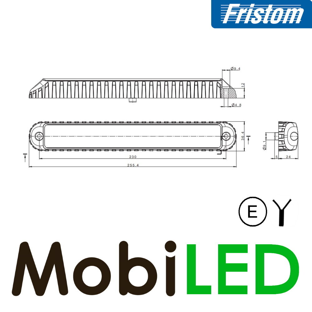 Fristom Achterlicht 3 functies universeel E-keur