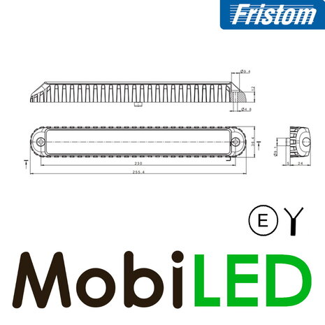 Fristom Rear light 3 functions universal E-mark