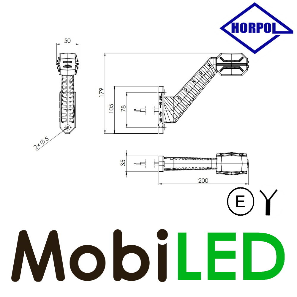 HORPOL Pendellamp Dragon schuin Links E-keur HORPOL Pendellamp Dragon schuin Links E-keur